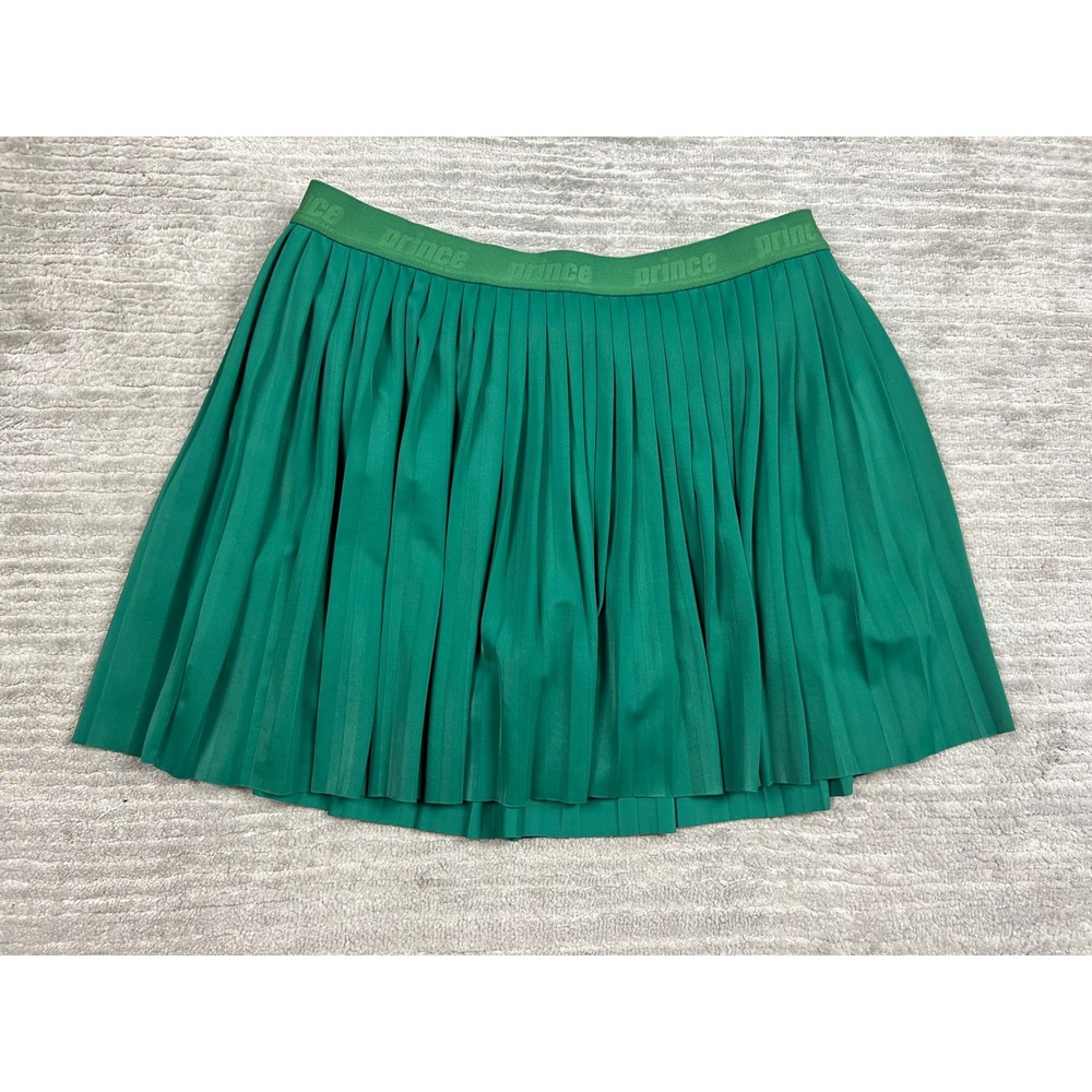 Prince Skort Womens S Green Pickleball Pleated Athletic Tennis Built-In Shorts